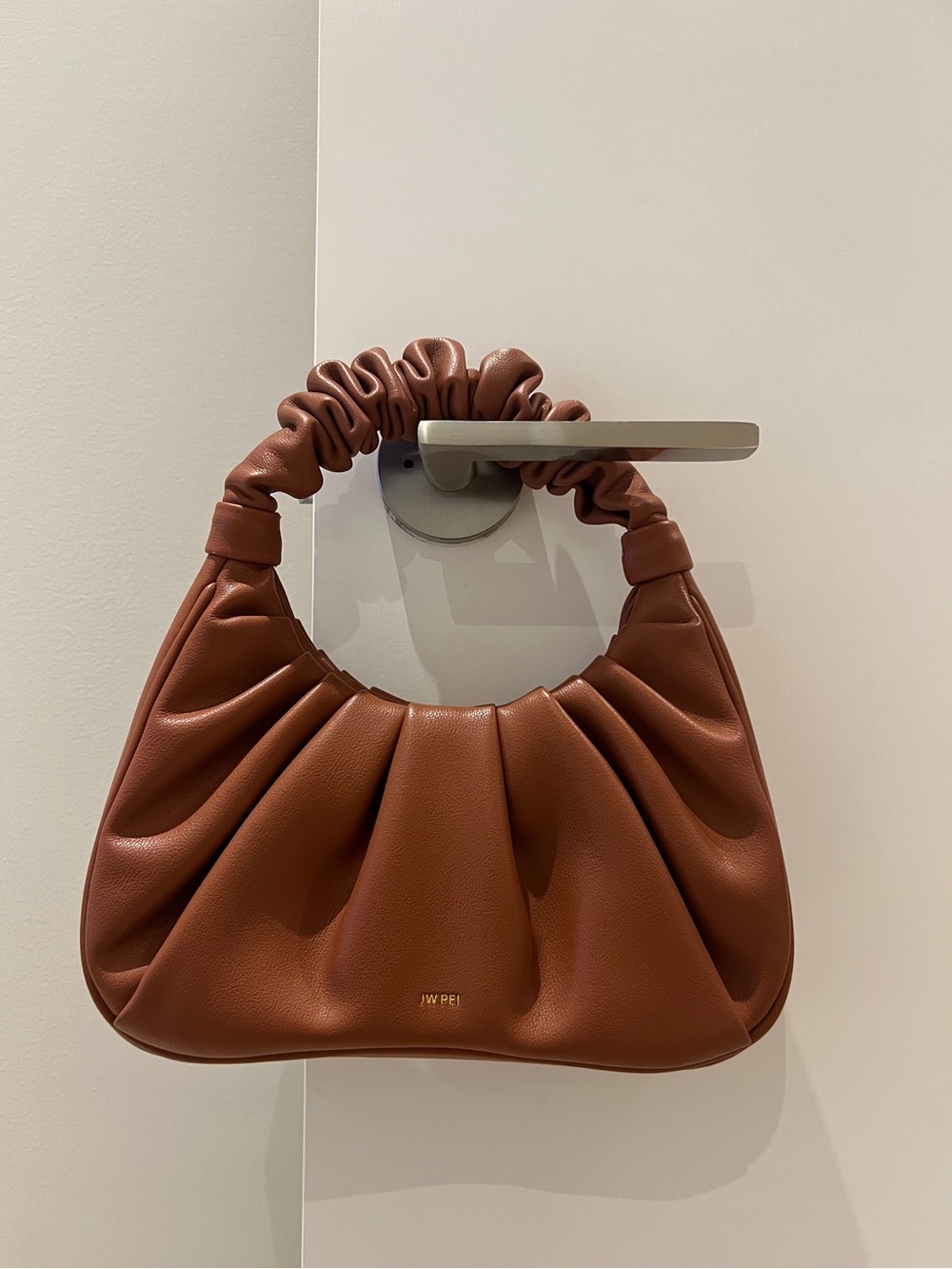 JW PEI Gabbi Ruched Handle Hobo Bag - Nutella